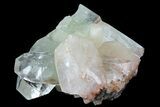 Zoned Apophyllite Crystals With Stilbite - India #72083-1